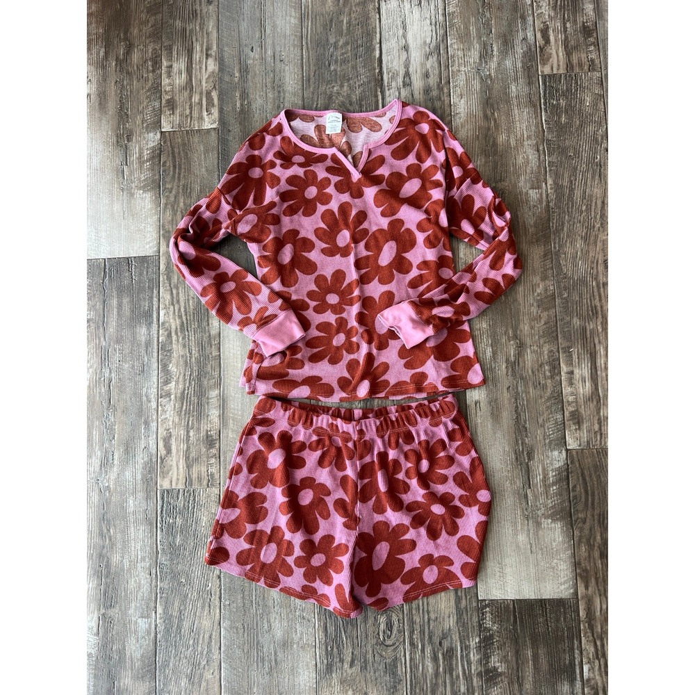 XXL girls size 18 art‎ class floral 70s look pjs pajamas